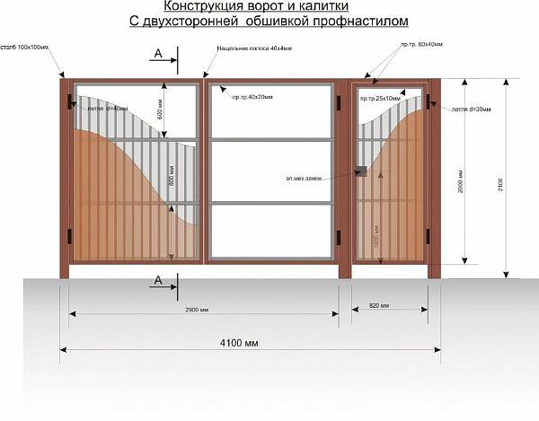 Інструкція як зварити хвіртку з профільної труби своїми руками